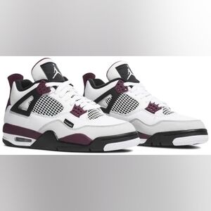 Nike Air Jordan 4 Mens "PSG" Size 15 Bordeaux
